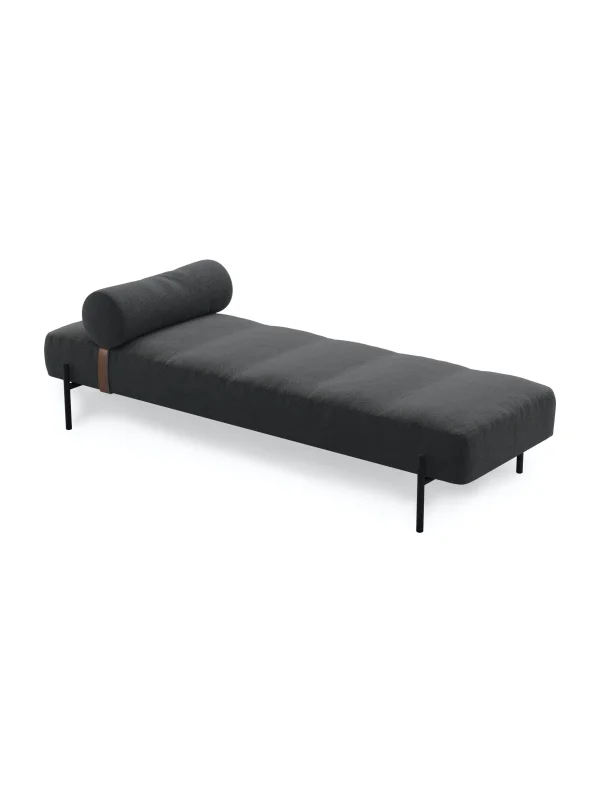 Northern Daybe Chaise longue - Brusvik 08 dark grey - zwart gelakt