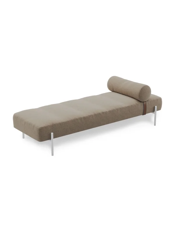 Northern Daybe Chaise longue - Brusvik 65 light brown - wit gelakt