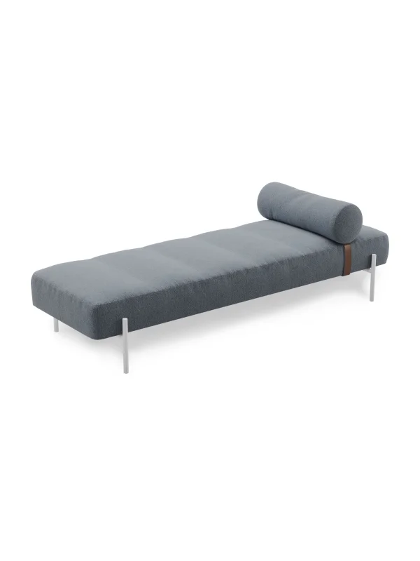 Northern Daybe Chaise longue - Brusvik 94 grey blue - wit gelakt