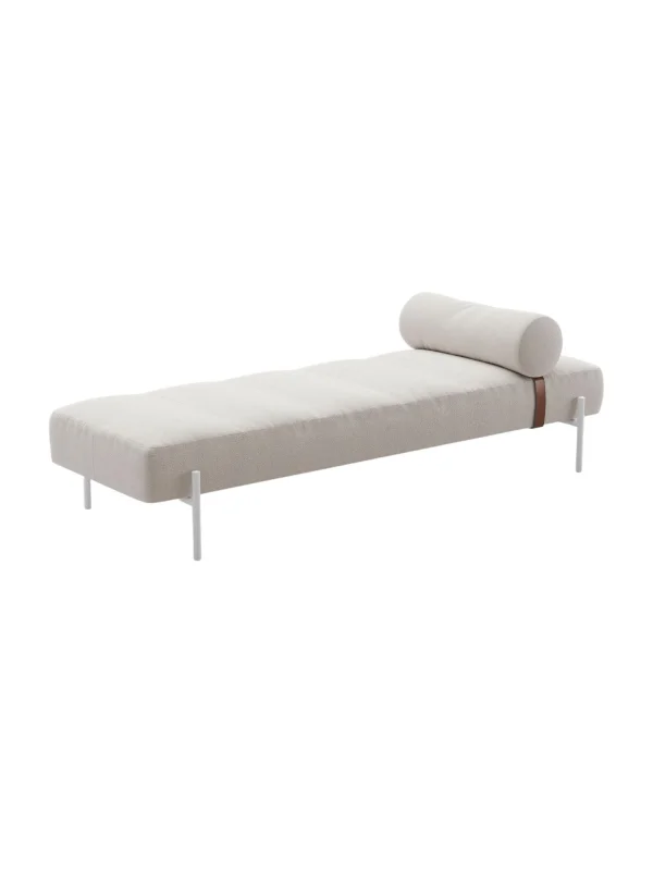 Northern Daybe Chaise longue - Moss 04 beige - wit gelakt