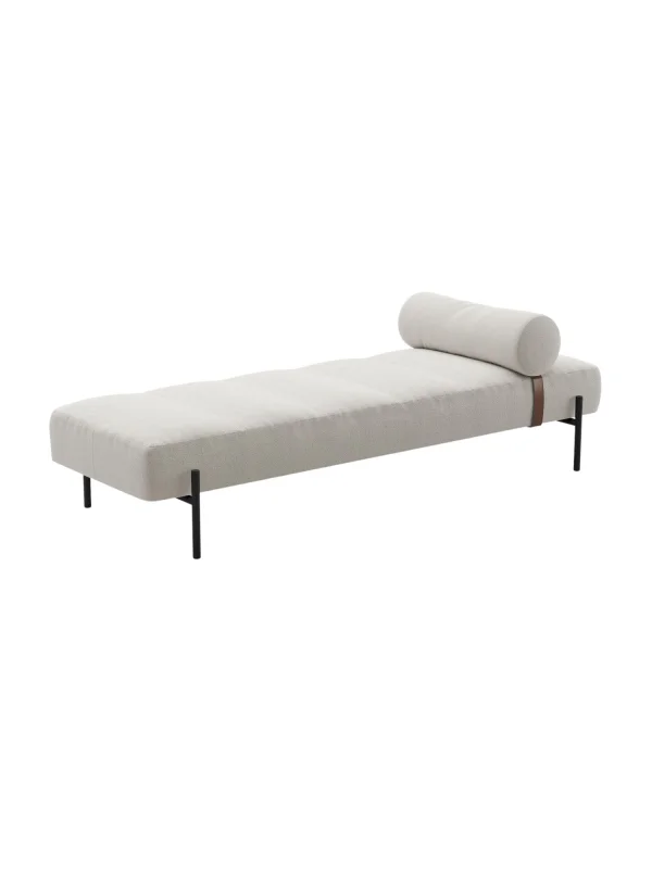 Northern Daybe Chaise longue - Moss 04 beige - zwart gelakt