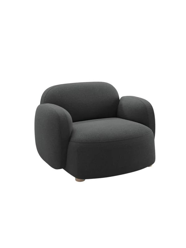 Northern Gem Loungestoel met Armleuningen - Brusvik 08 dark grey