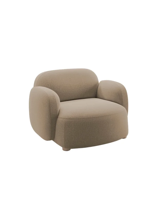 Northern Gem Loungestoel met Armleuningen - Brusvik 65 light brown