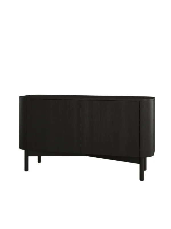 Northern Loud long Sideboard Cabinet Kast - zwart gelakt eiken