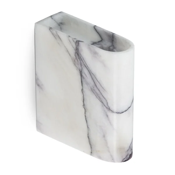 Northern Monolith kaarsenhouder muur Mixed white marble