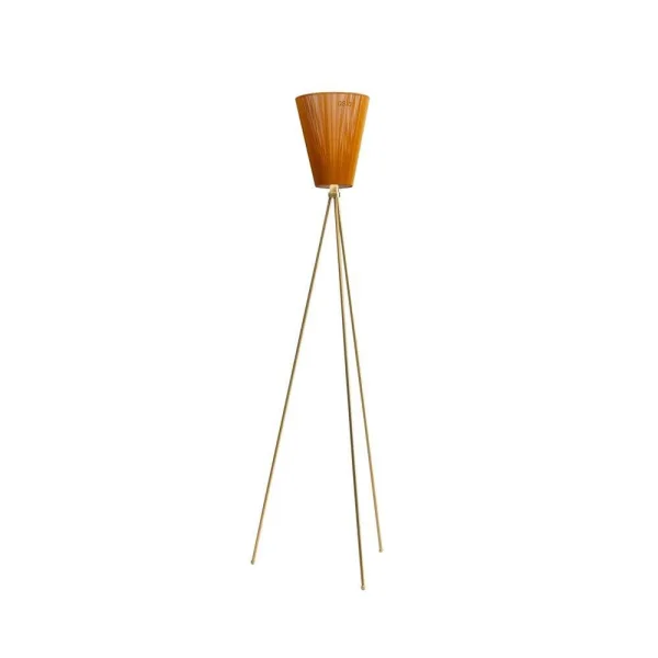 Northern - Oslo Wood Vloerlamp Goud/Caramel