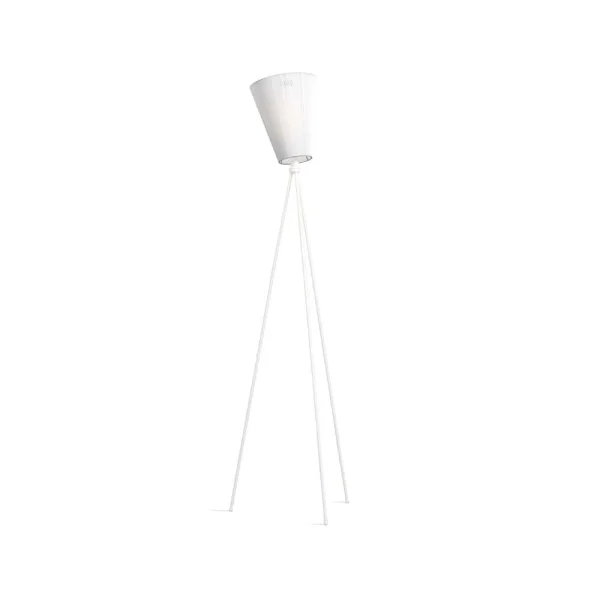 Northern Oslo Wood Vloerlamp white, matwit onderstel