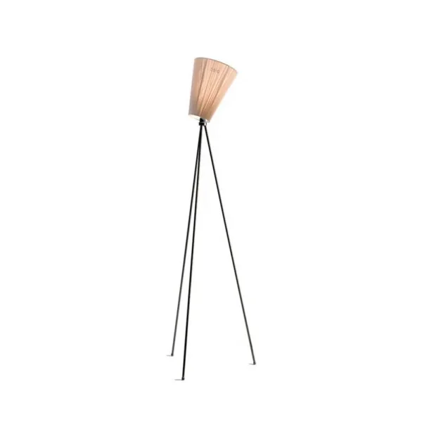 Northern - Oslo Wood VloerLamp Zwart/Beige