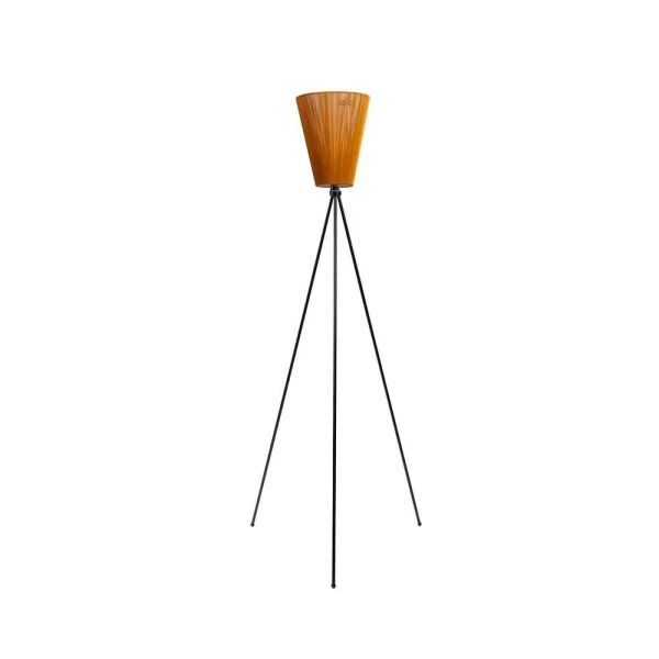 Northern - Oslo Wood Vloerlamp Zwart/Caramel