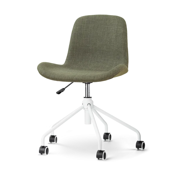 Nout-Fé bureaustoel forestgroen - wit onderstel