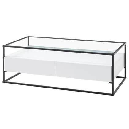 Nova Design Evora Salontafel Glas Wit