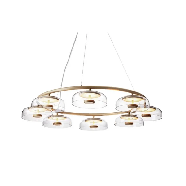 Nuura Aps - Blossi 8 Lichtkroon Nordic Gold/Clear Nuura