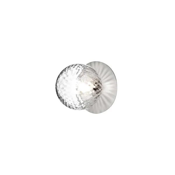Nuura Aps - Liila 1 plafondlamp, IP44, Ø 16,5 cm, zilver/helder Nuura