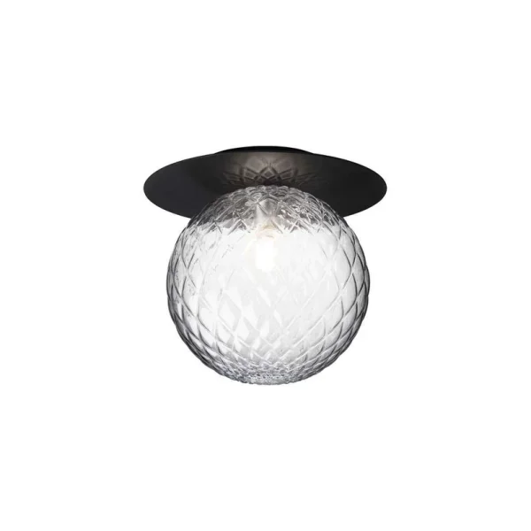 Nuura Aps - Liila 1 wandlamp, IP44, zwart/helder, Ø 20 cm Nuura