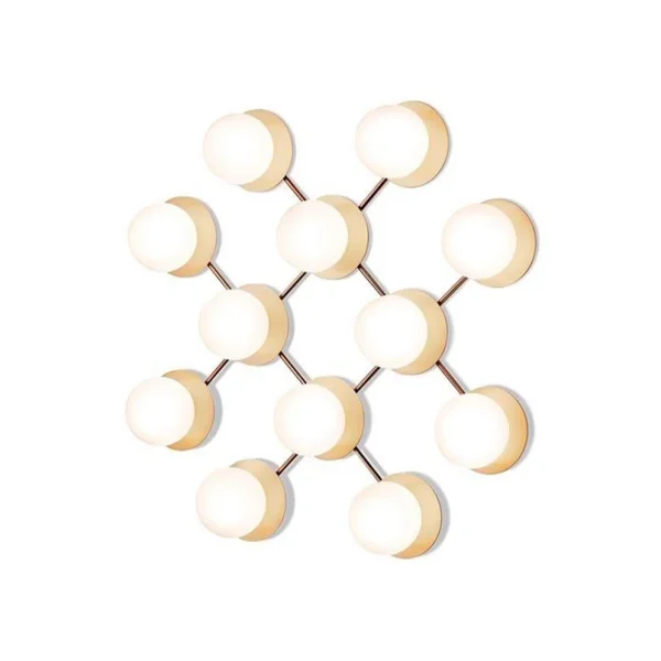 Nuura Aps - Liila 12 Wandlamp/Plafondlamp Nordic Gold/Opal White Nuura