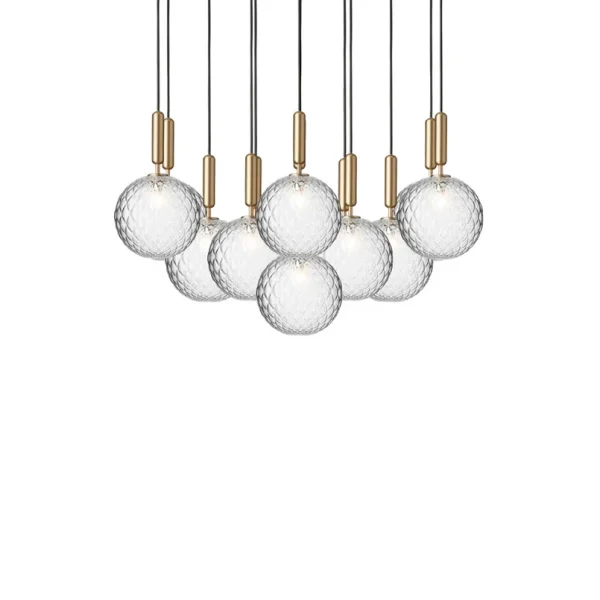 Nuura Aps - Miira 13 Kroonluchter Rock Gray/Optic Clear Nuura