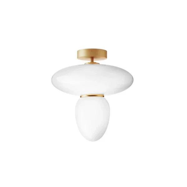Nuura Aps - Rizzatto 42 Plafondlamp Opal/Satin Brass Nuura