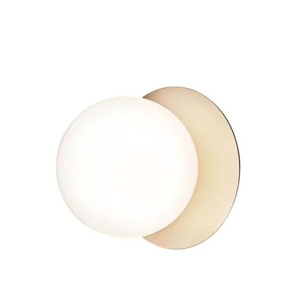 Nuura - Liila 1 Wand-/Plafondlamp IP44 Large Nordic Gold/Opal White