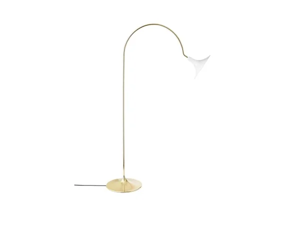 Nuura - Petalii Vloerlamp White/Polished Brass