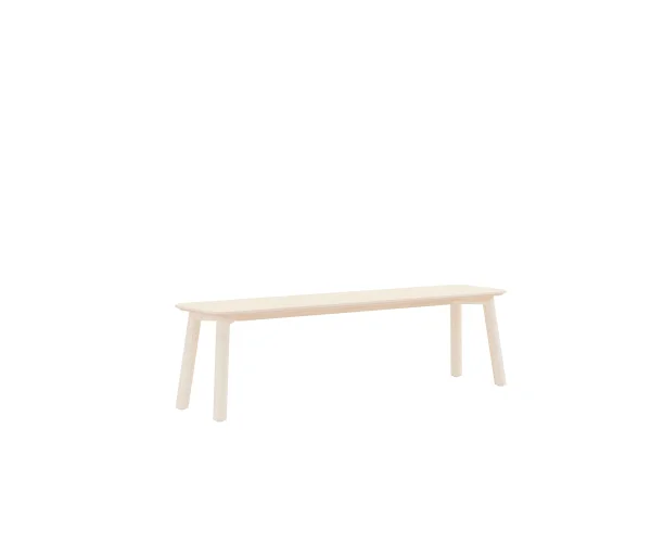 Objekte unserer Tage MEYER COLOR Bank - essen gewaxt/wit gepigmenteerd - 160 x 40 cm