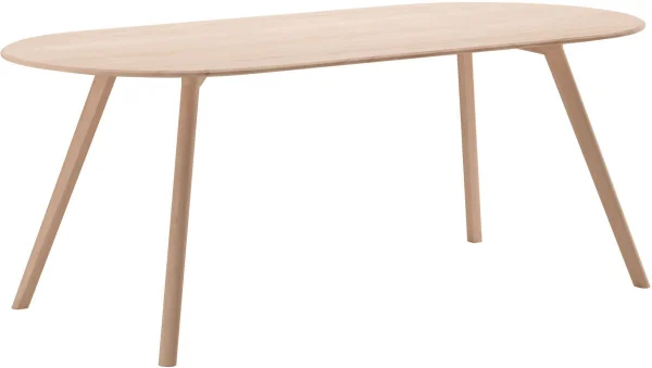 Objekte unserer Tage MEYER tafel afgerond - eik wit - Large (200 x 92 cm)