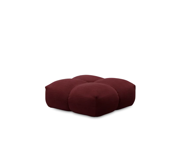 Objekte unserer Tage zander Sofa Poef Large - A Perfect Flower Col. 005 Maroon