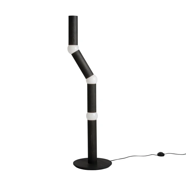 Oblure Lightbone vloerlamp 124,3 cm Black oak