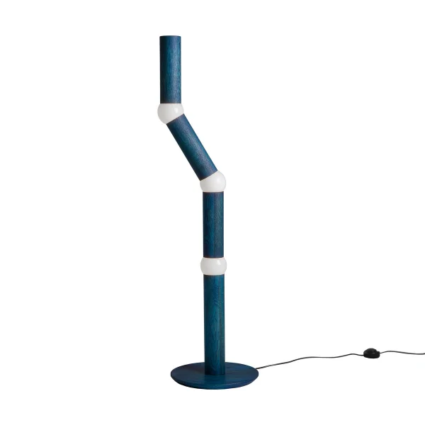 Oblure Lightbone vloerlamp 124,3 cm Blue oak