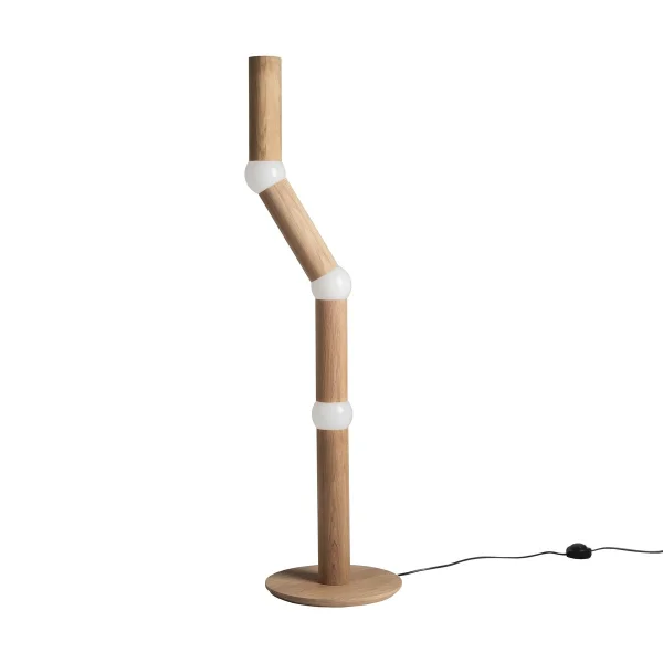 Oblure Lightbone vloerlamp 124,3 cm Natural oak