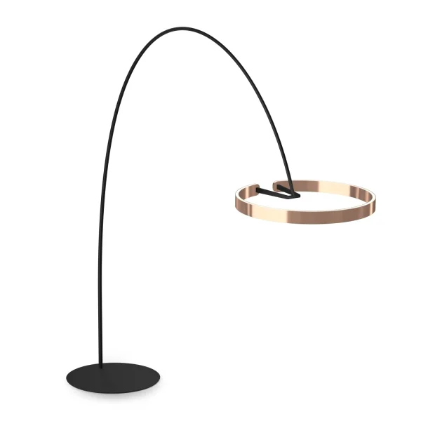 Occhio Mito Largo Vloerlamp - roségoud - zwart