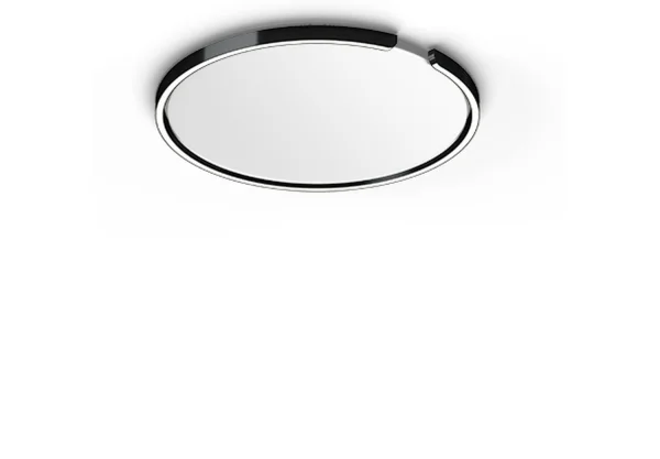 Occhio Mito Soffitto 60 up Plafondlamp - black phantom - met Occhio Air - ceiling