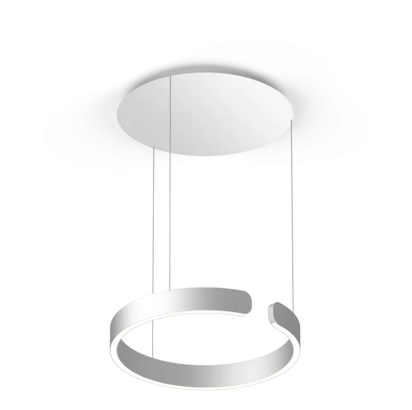 Occhio Mito Sospeso 40 up Hanglamp - zilver mat - variabel - zonder Occhio Air - room/narrow