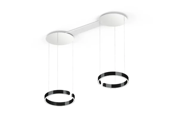 Occhio Mito Sospeso Due 40 Hanglamp - black phantom - variabel - met Occhio Air - table/wide