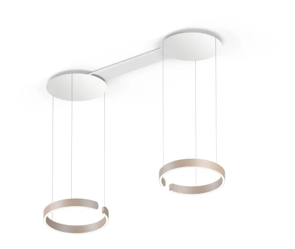 Occhio Mito Sospeso Due 40 Hanglamp - goud mat - vast - met Occhio Air - room/narrow