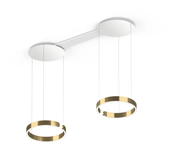 Occhio Mito Sospeso Due 60 Wide Hanglamp - brons - variabel - zonder Occhio Air - table/wide