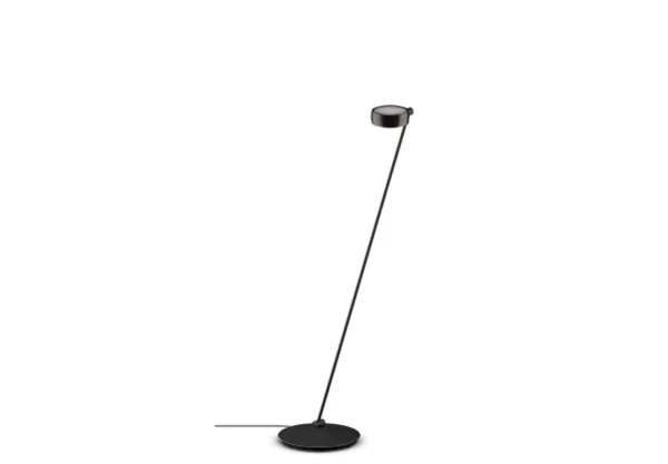 Occhio Sento Lettura  LED Vloerlamp  - black phantom - links - met air - 125 cm - E