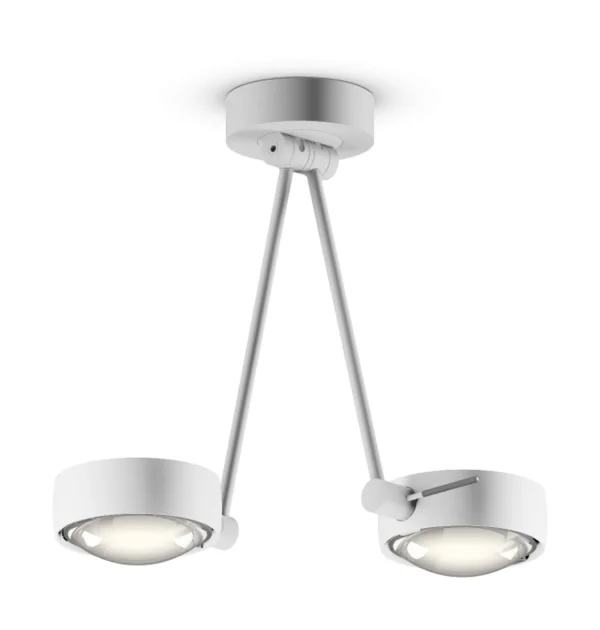 Occhio Sento soffitto due up Hanglamp - wit mat - met Occhio Air - 40 cm - E