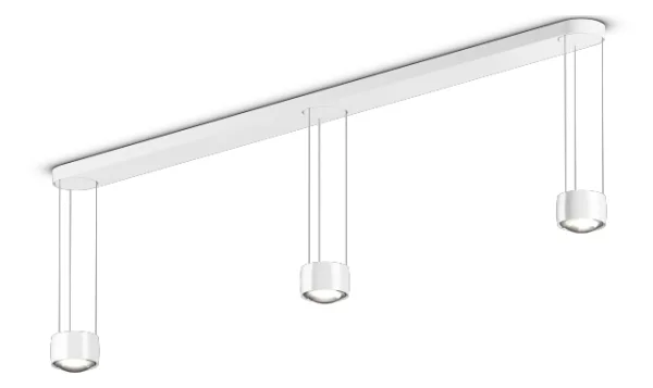 Occhio Sento Sospeso LED Tre Hanglamp - wit mat - met air - D