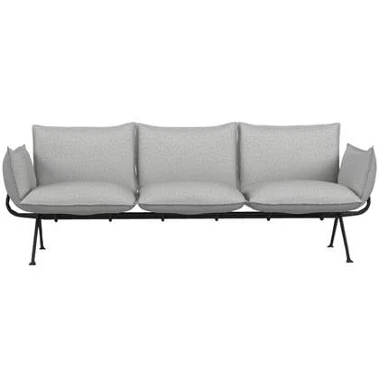 Officina bank 3-zits divina melange lichtgrijs 120