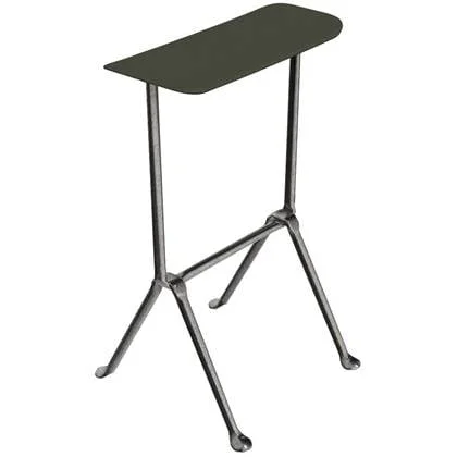 Officina barkruk H65 polypropylene zink|donkergroen