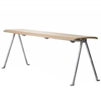 Officina eetbank 120 zink|naturel beuken