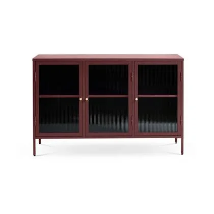 Olivine Katja metalen sideboard rood - 132 x 40 cm