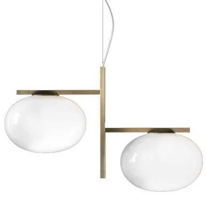 Oluce Alba 2 hanglamp messing