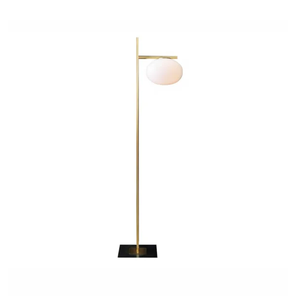 Oluce Alba 382 vloerlamp opaal, messing