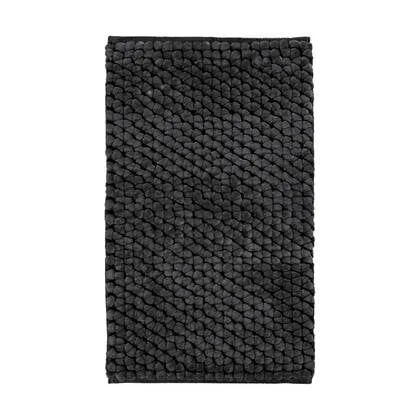 Onyx Badmat Dark Grey | 80 x 160 cm | Grijs | Polyester | Katoen