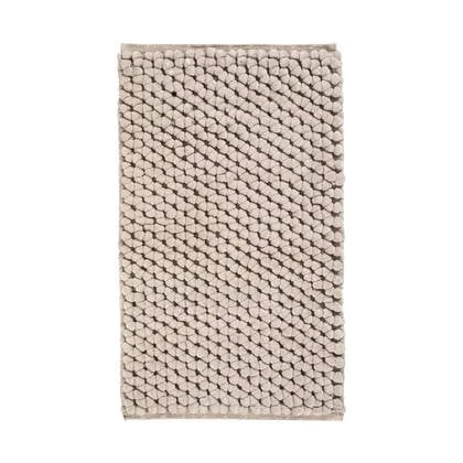 Onyx Badmat Greige | 70 x 120 cm | Beige | Grijs | Polyester | Katoen