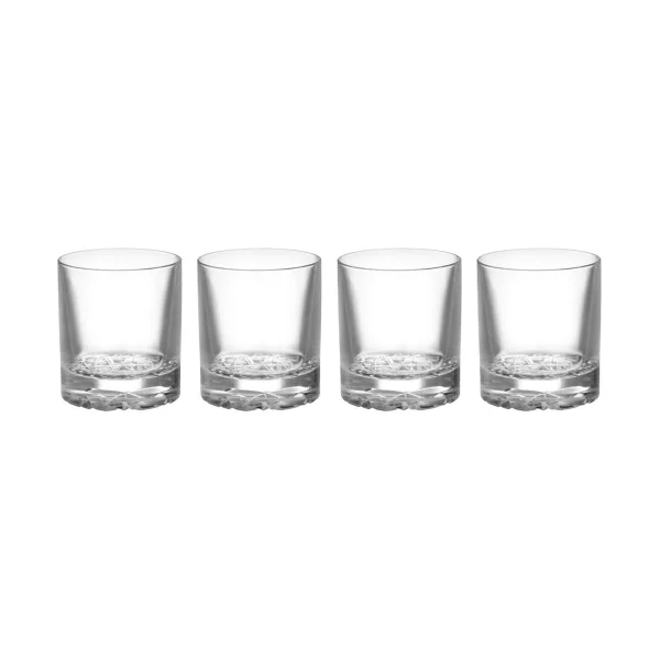 Orrefors Carat old fashioned glas 21 cl 4-pack Helder
