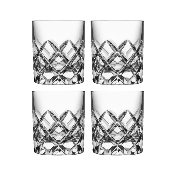 Orrefors Sofiero whiskeyglazen 4-pack Transparant