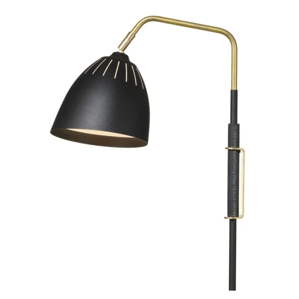 Örsjö Belysning Lean wandlamp zwart