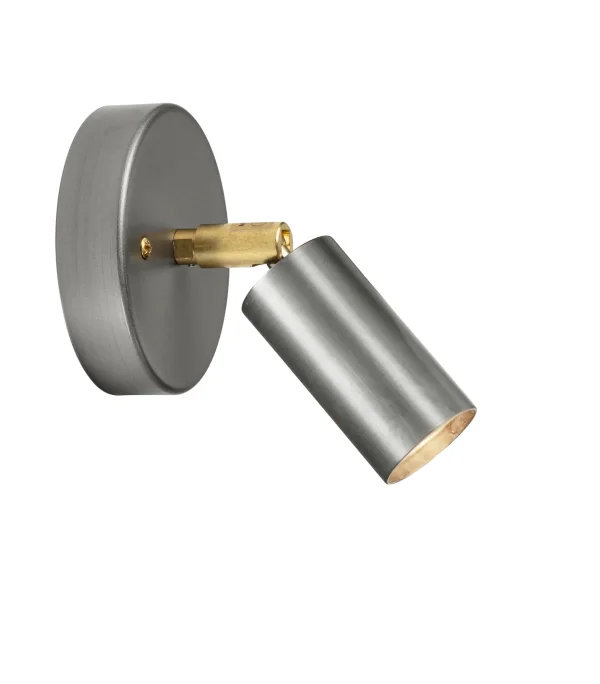 Örsjö Belysning Starlight 1 plafond-/wandlamp met aansluitdoos Ruw staal